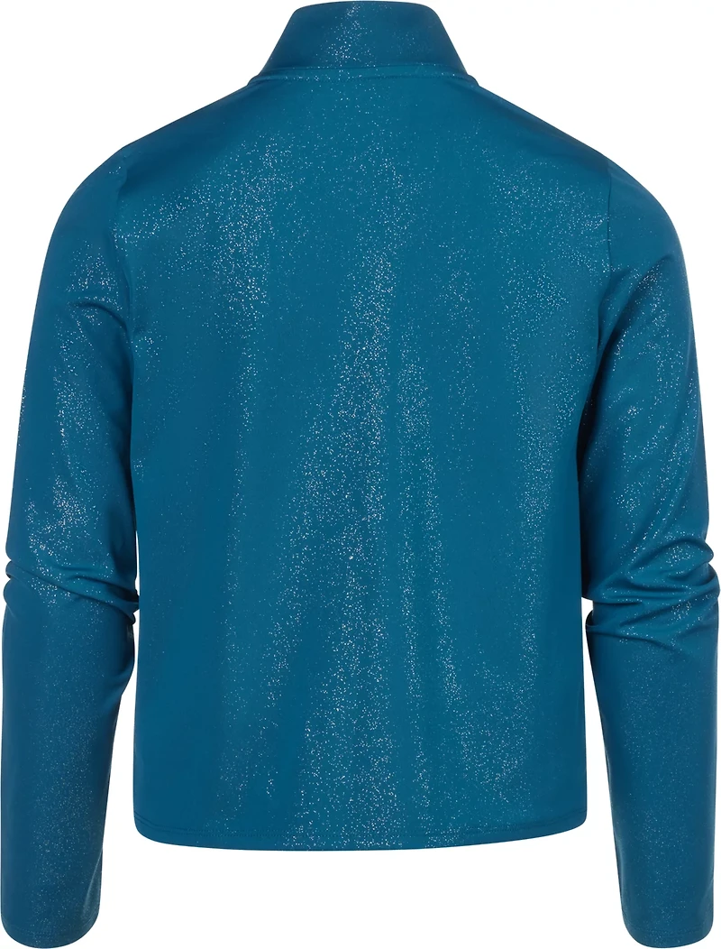 BCG Girls' 4-7 Sparkle 1/4-Zip Top