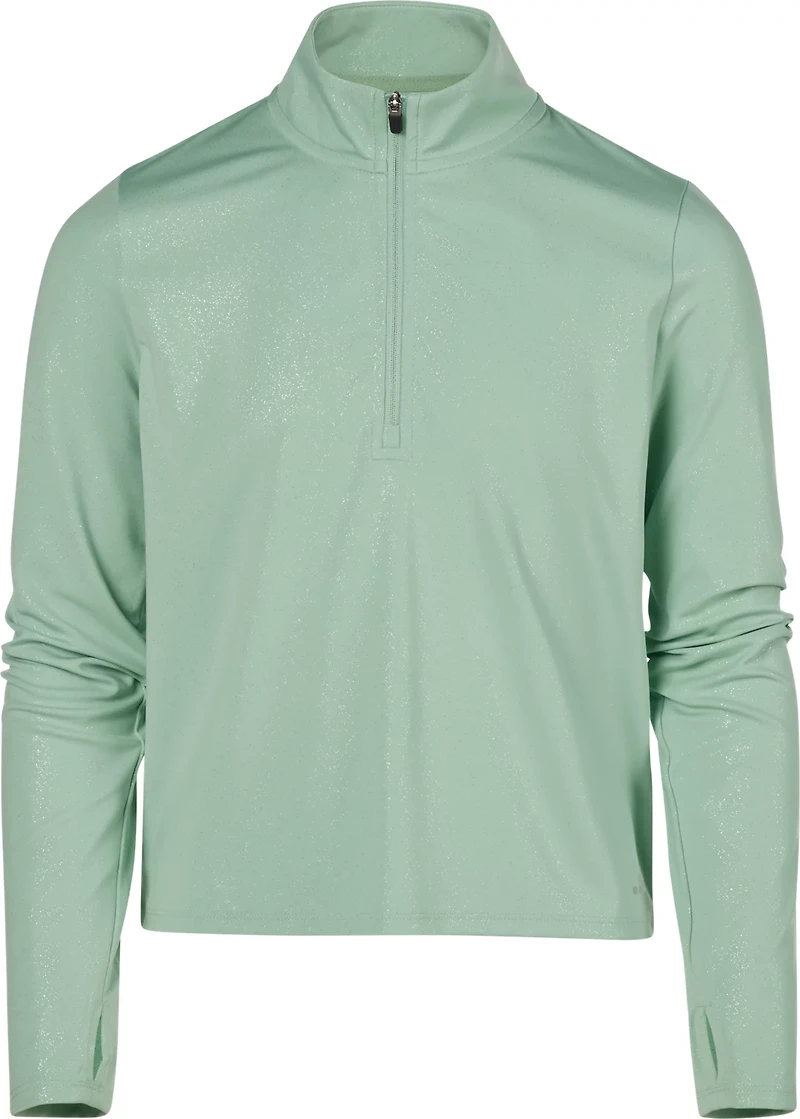BCG Girls' 4-7 Sparkle 1/4-Zip Top