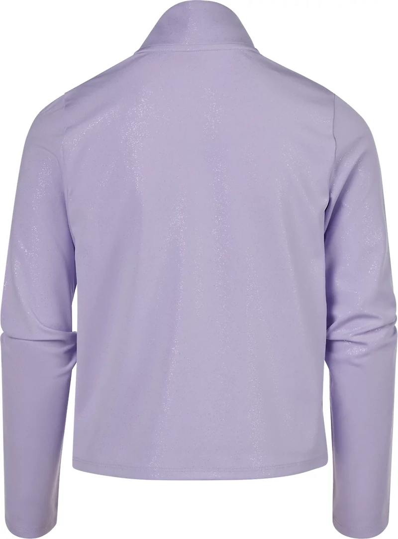 BCG Girls' 4-7 Sparkle 1/4-Zip Top