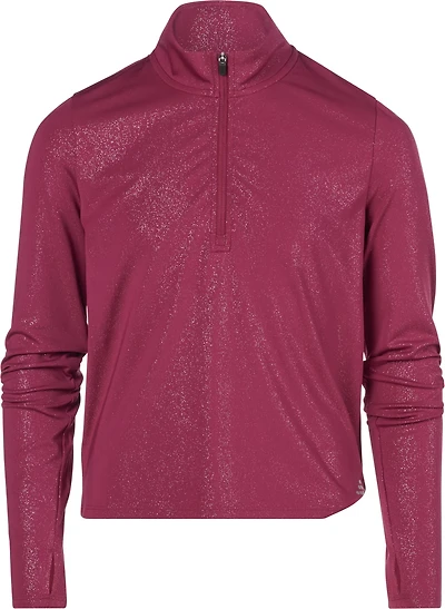 BCG Girls' 4-7 Sparkle 1/4-Zip Top