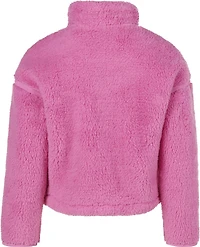 BCG Girls' Cozy Emboss 1/4-Zip Sherpa Top