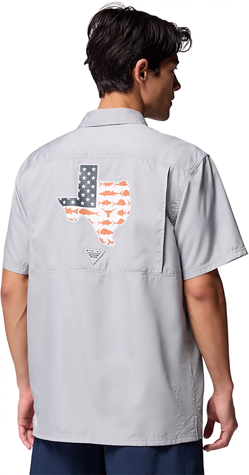 Columbia Sportswear Men's University of Texas CLG Slack Tide Camp Button-Up Shirt