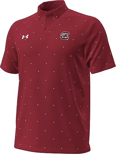 Under Armour Men's South Carolina Gamecocks Printed Polo Shirt