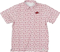 Wes & Willy Boys' Arkansas Allover Tailgate Polo Shirt