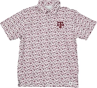 Wes & Willy Boys' Texas A&M Allover Tailgate Polo Shirt