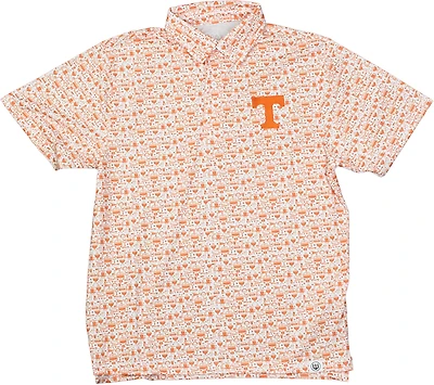 Wes & Willy Boys' Tennessee Allover Tailgate Polo Shirt