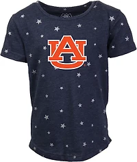 Wes & Willy Girls' Auburn Shimmer Star T-shirt