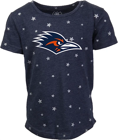 Wes & Willy Girls' UTSA Shimmer Star T-shirt