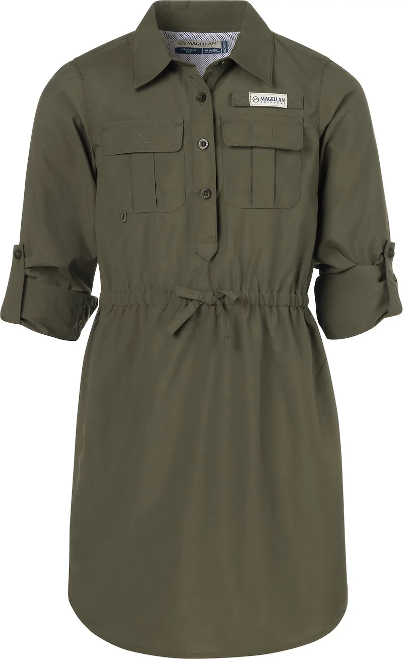 Magellan Outdoors Girls' Laguna Madre Long Sleeve Dress