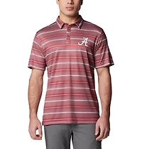 Columbia Sportswear Men's University of Alabama Stripe Super Terminal Tackle Polo Shirt