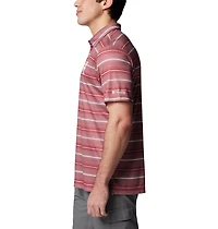 Columbia Sportswear Men's University of Alabama Stripe Super Terminal Tackle Polo Shirt