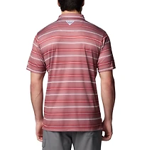 Columbia Sportswear Men's University of Alabama Stripe Super Terminal Tackle Polo Shirt