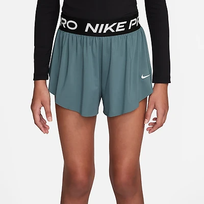 Nike Girls' Pro Dri-FIT 2 1 Knit Shorts 3