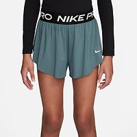 Nike Girls' Pro Dri-FIT 2 1 Knit Shorts 3