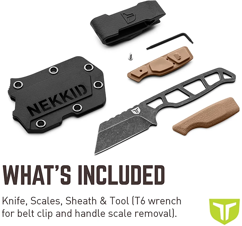 TRUE NEKKID SEAX Knife with Molded Sheath