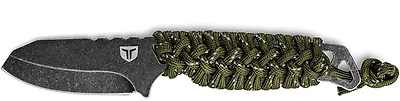 True NEKKID 2.4" Fixed Blade Skeletal Paracord Handle Knife and Sheath