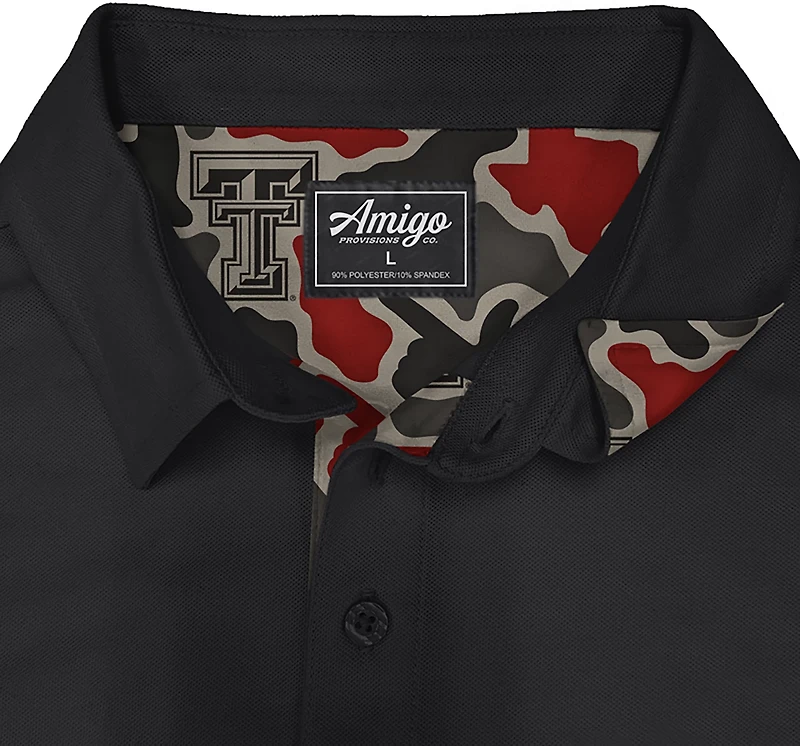 Amigo Men's Texas Tech Venturer Polo Red Raiders