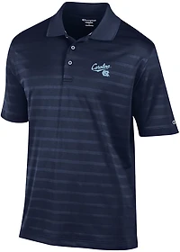 Champion Men's North Carolina Tar Heels School Script Textured Solid Polo