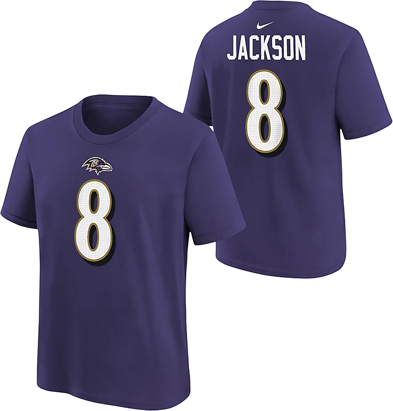 Nike Boys' Ravens L. Jackson Fuse N&N T-shirt
