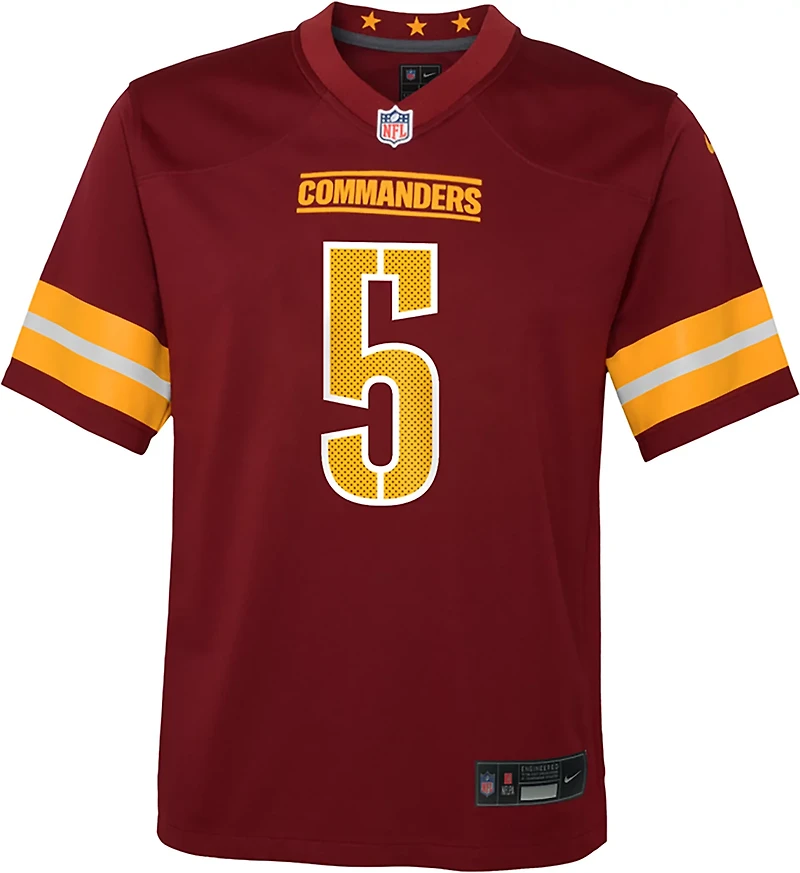 Nike Boys' Commanders Jayden Daniels Game Team Player Name & Number Jersey