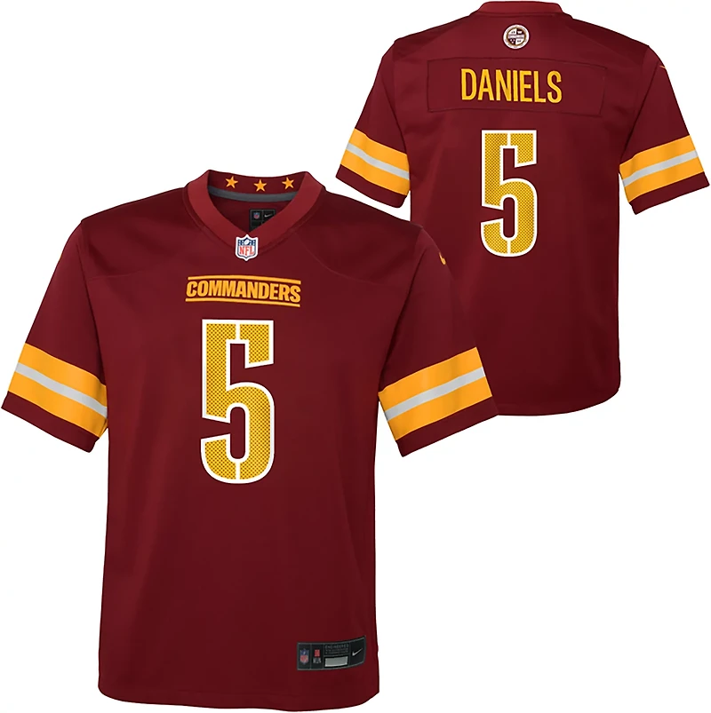 Nike Boys' Commanders Jayden Daniels Game Team Player Name & Number Jersey