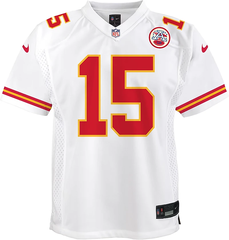 Nike Boys' Chiefs Patrick Mahomes Road Game Player Name & Number Jersey