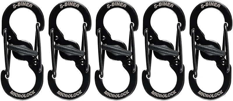 Nite Ize S-Biner MicroLock Stainless Steel Carabiners 5-Pack