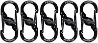 Nite Ize S-Biner MicroLock Stainless Steel Carabiners 5-Pack