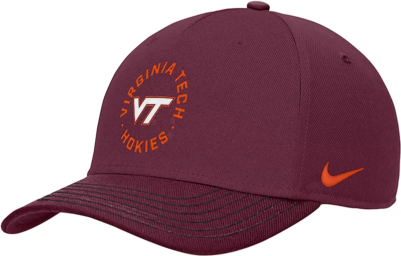 Nike Adults' Virginia Tech Round Structured Adjustable Cap