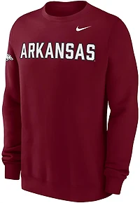 Nike Men's Arkansas Team Fleece Club Crew