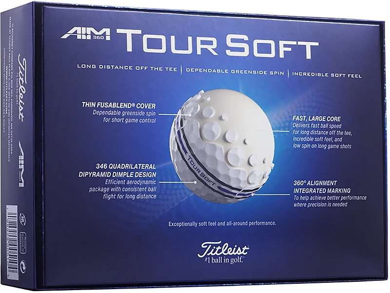 Titleist Tour Soft 360 Golf Balls 12-Pack