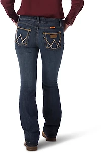 Wrangler Women's Flame-Resistant Retro Mae Regular Fit Bootcut Work Jeans