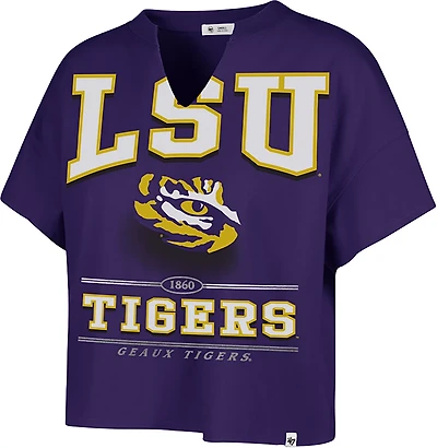 47 Women's LSU Elation Oversize Notch Neck T-shirt