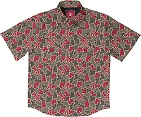 Amigo Men's Alabama Field and Fish Short Sleeve Shirt Crimson Tide