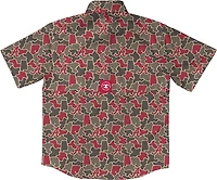 Amigo Men's Alabama Field and Fish Short Sleeve Shirt Crimson Tide