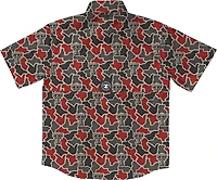 Amigo Men's Texas Tech Field and Fish Short Sleeve Shirt Red Raiders