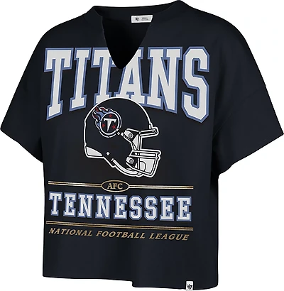 47 Women's Titans Elation Oversize Notch Neck T-shirt
