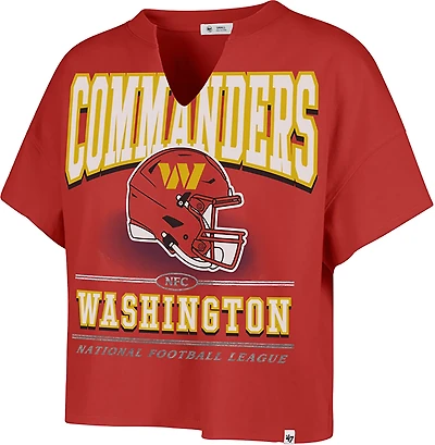 47 Women's Commanders Elation Oversize Notch Neck T-shirt