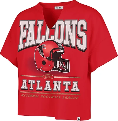 47 Women's Falcons Elation Oversize Notch Neck T-shirt