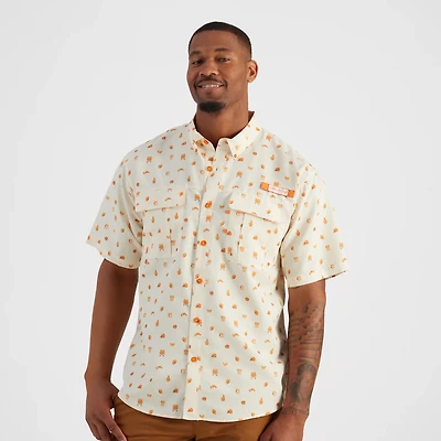 Magellan Outdoors Whataburger Men's Laguna Madre Micro Short Sleeve Fishing Shirt