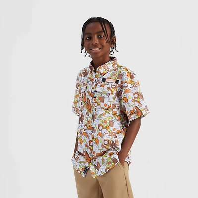 Magellan Outdoors Whataburger Boys' Laguna Madre Happy Crazy Fun Fishing Shirt