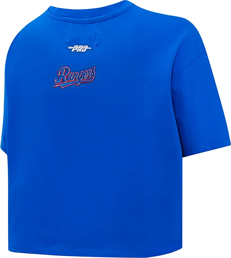 Pro Standard Women's Texas Rangers City Ransom Boxy Short Sleeve T-shirt