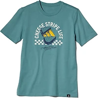 adidas Boys' Cheese Stripe Life Short Sleeve Graphic T-shirt
