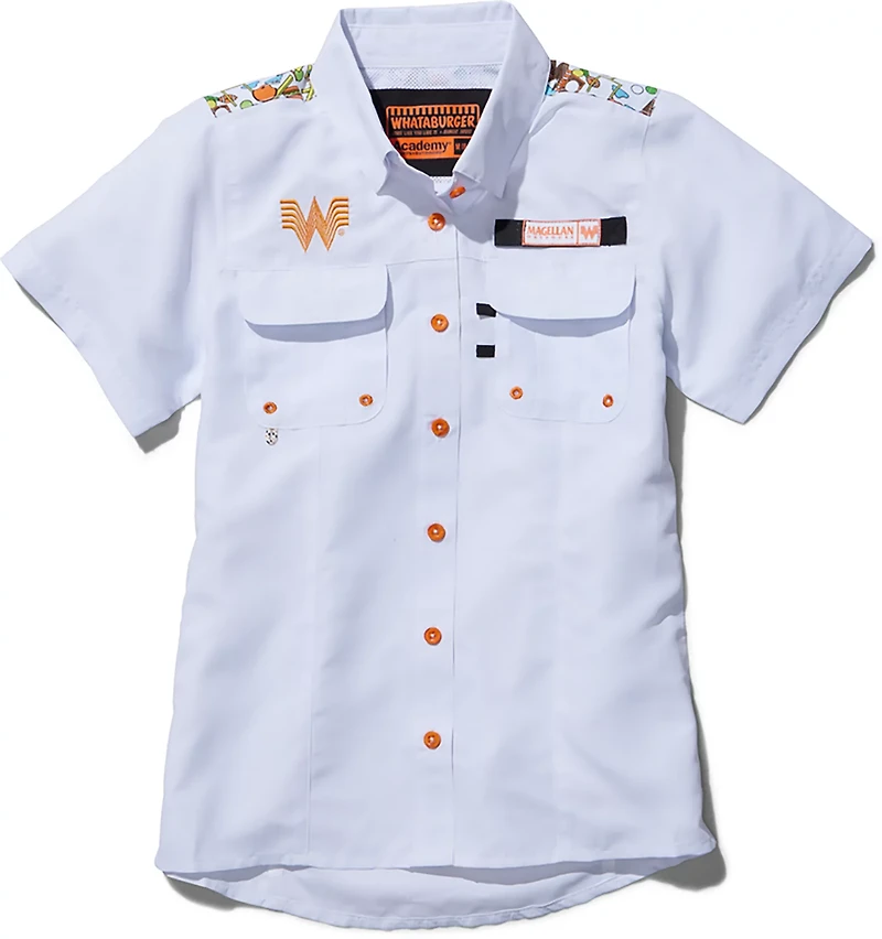 Magellan Outdoors Whataburger Girls' Laguna Madre Happy Fishing Shirt