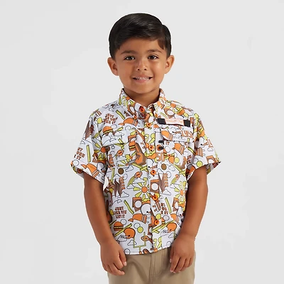 Magellan Outdoors Whataburger Boys' Toddler Laguna Madre Happy Crazy Fun Fishing Shirt