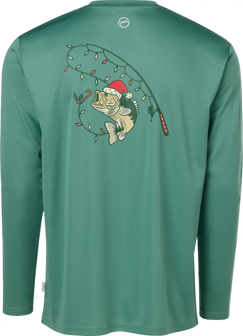 Magellan Outdoors Men's Holiday Catch GFX Crew Long Sleeve T-shirt