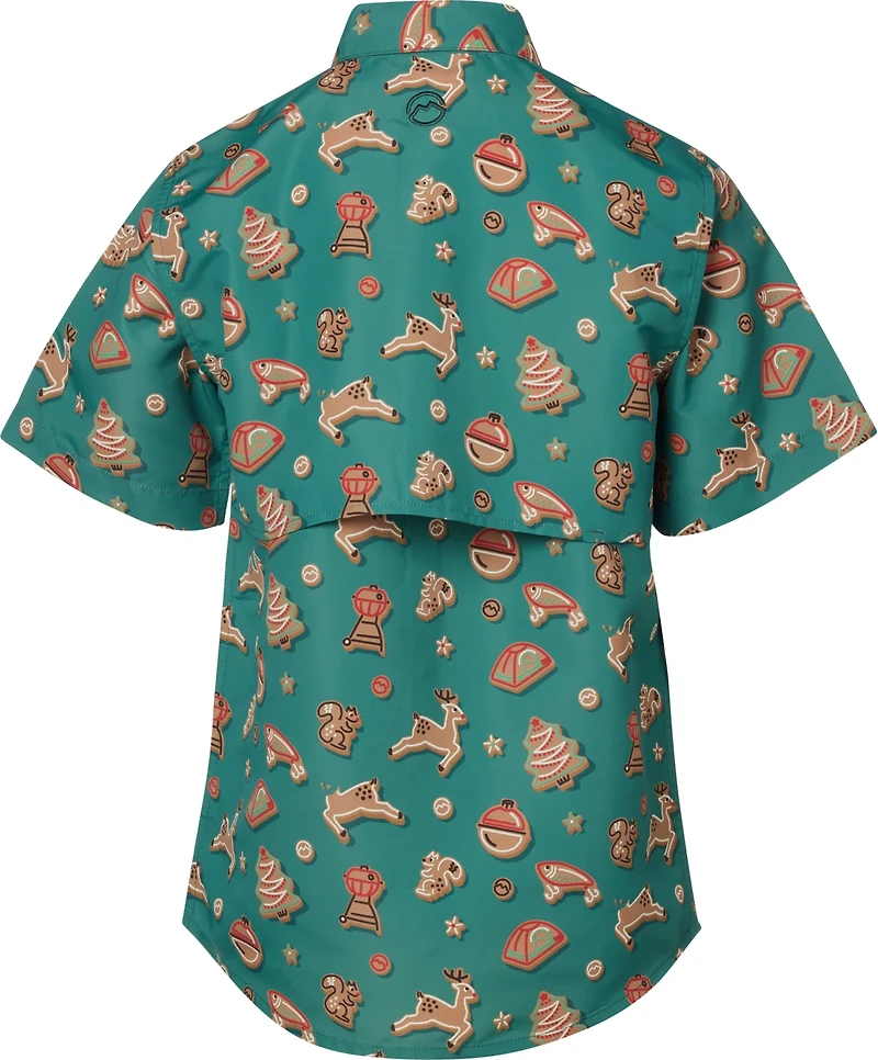 Magellan Outdoors Boys' Laguna Madre Holiday Cookies Fishing Shirt