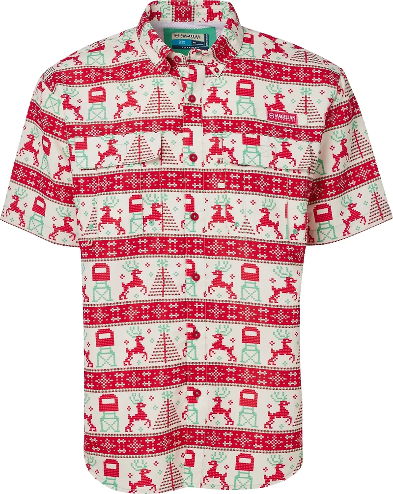 Magellan Outdoors Men's Laguna Madre Deer Stand Fair Isle Fishing Shirt
