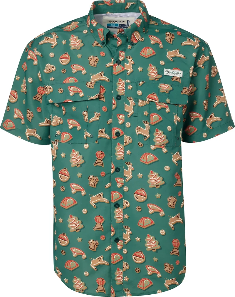 Magellan Outdoors Men's Laguna Madre Holiday Cookies Fishing Shirt