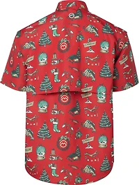 Magellan Outdoors Men's Laguna Madre Holiday Illustrations Fishing Shirt